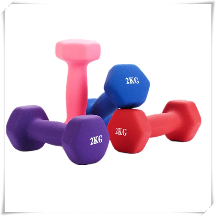 TOPKO 2024 Colorful Mini Dumbbell logo Custom Portable Strength Training Cheap Price Rubber Hex for Adult Home Use