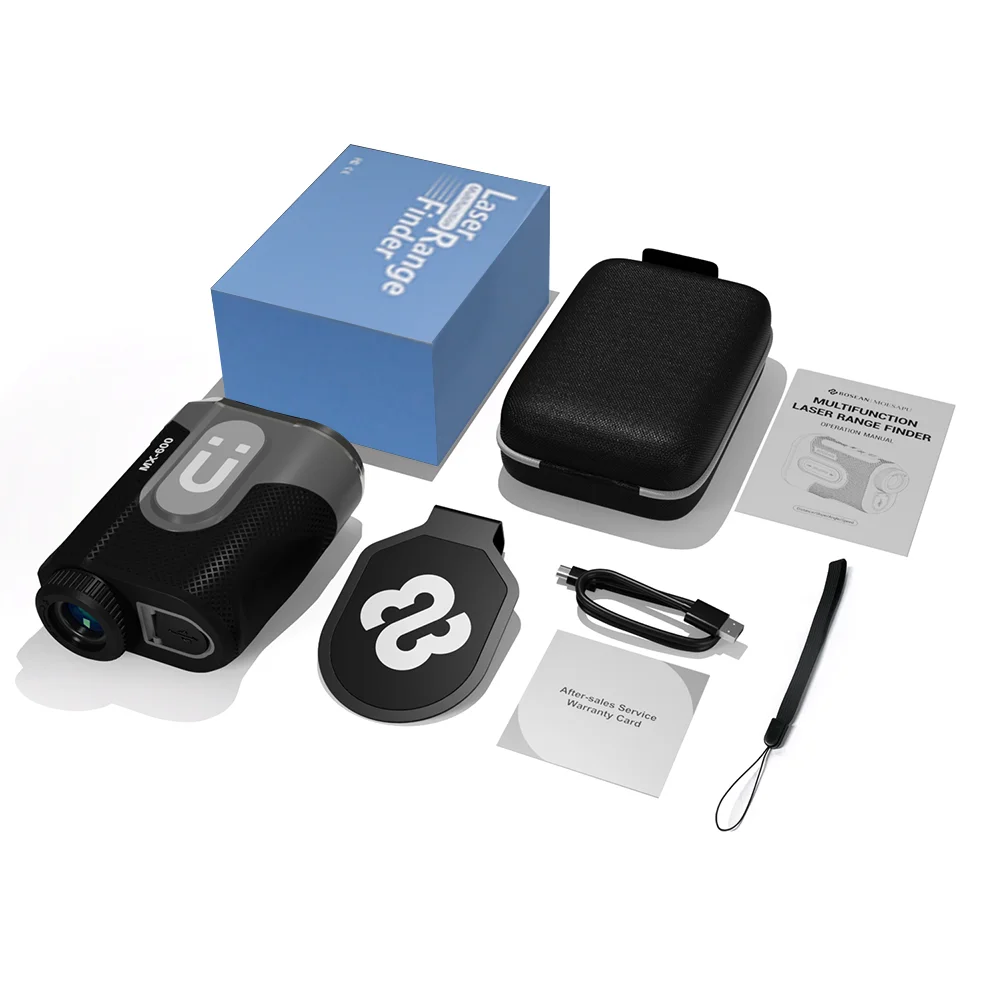 Bosean Golf Rangefinder 600m Laser Range Finder High-Precision Flag Lock with Pulse Vibration Rangefinder for Golfing
