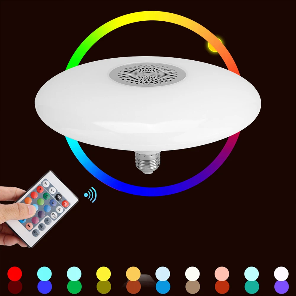 Intelligent WiFi Wireless Remote Control LED Music UFO Light RGB Colorful Changing Sound & Light for Living Room