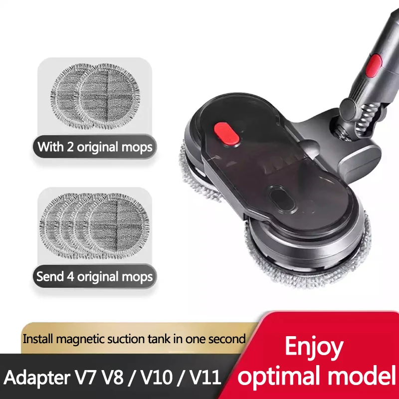 Dysons V7 V8 V10 V11 Vacuum Cleaner Brush of Electric Wet & Dry Floor Cleaning Mop Head Brush Parts Accessories With Water Tank