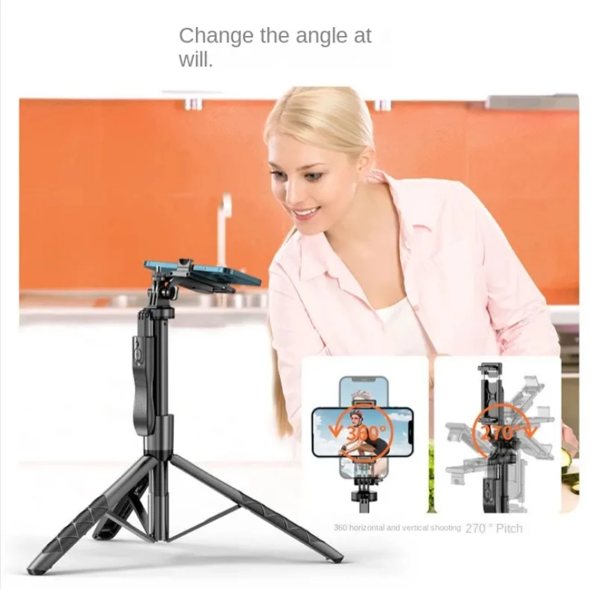 Multifunctional Umbrella Stand Balance Steady Shooting Live Bluetooth Tripod Selfie Stick 360 Degree Rotation Cell Phone Live