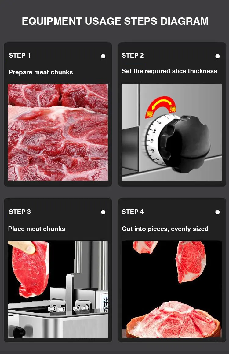 Fresh Beef Mutton Roll Thinner Slice Slicing Machine Meat Slicer Machine For Sale