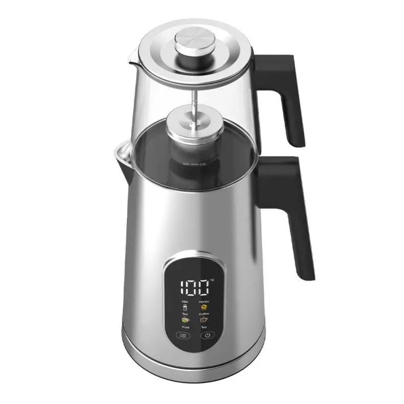 Hotsy Electrical Water Kettles Retro 110V Glass 1L+1.7L Electric Kettle Keeps Warm Electric Kettle Parts Heating Element