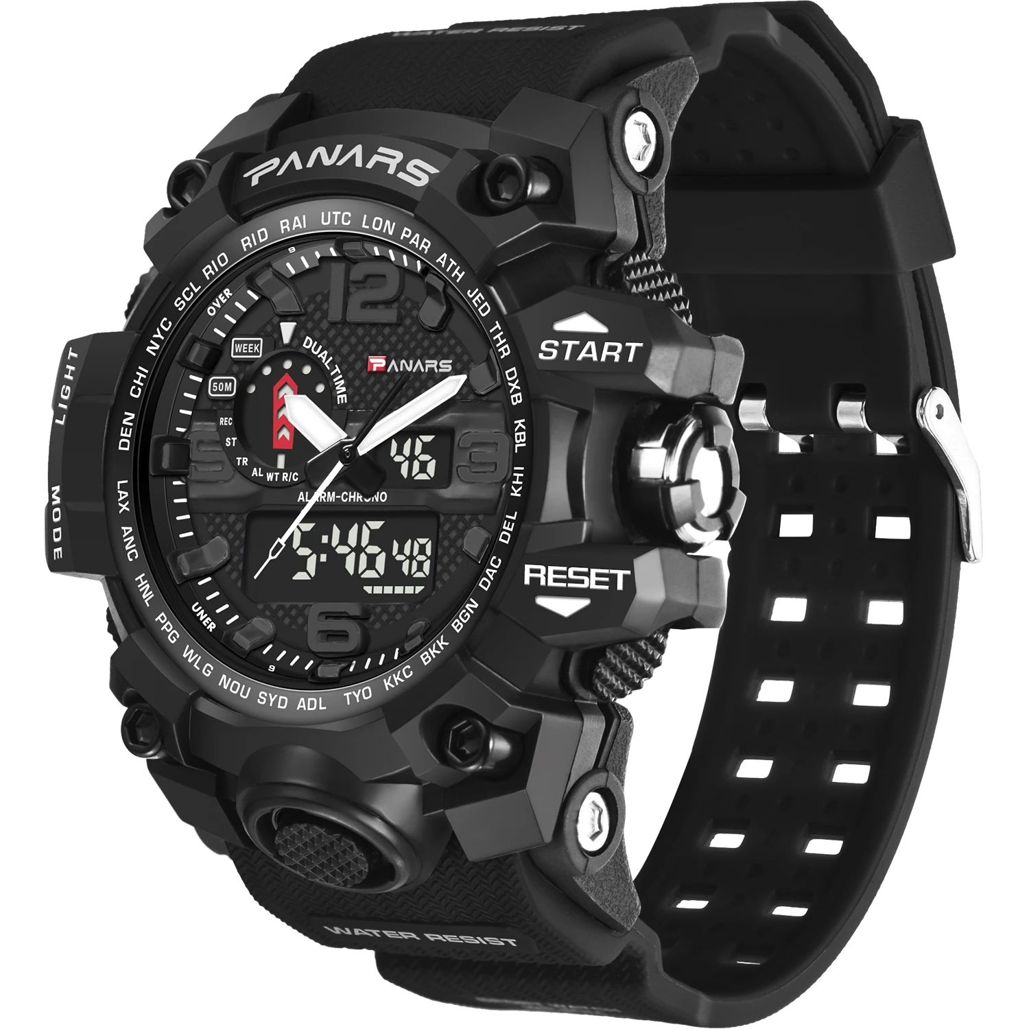 Спортивные часы Hot Jam Tangan PANARS 8202 аналоговые цифровые камуфляжные армейские наручные для