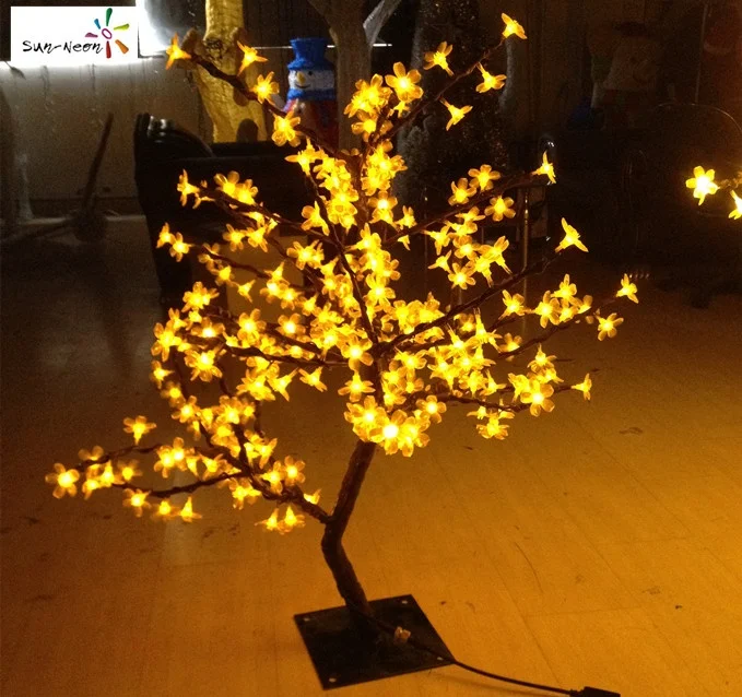Nice led cherry tree light with high quality solar cherry tree not expensive artificial cherry blossom tree