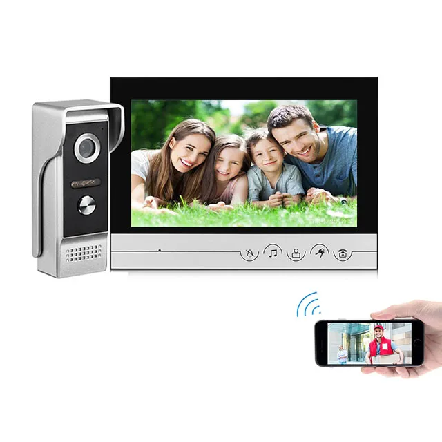 Multi-apartment Visual Camera Ring Bell Intercom Door Unlock