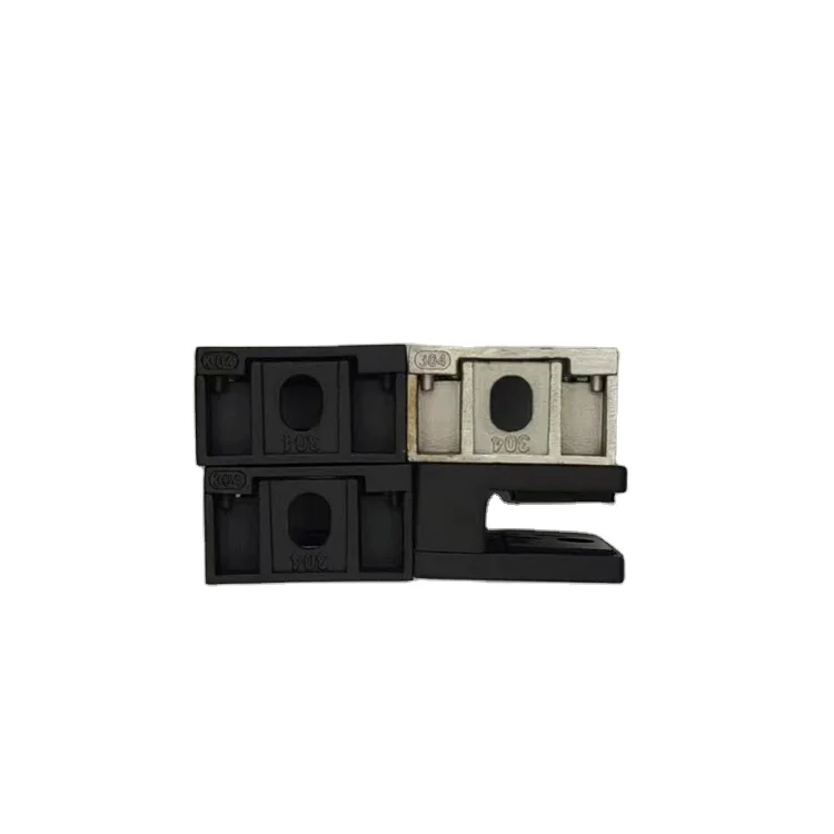 304/316 stainless steel Black casting Shower Door Glass Clamp of Corner  bracket Handrail Stair Accessories