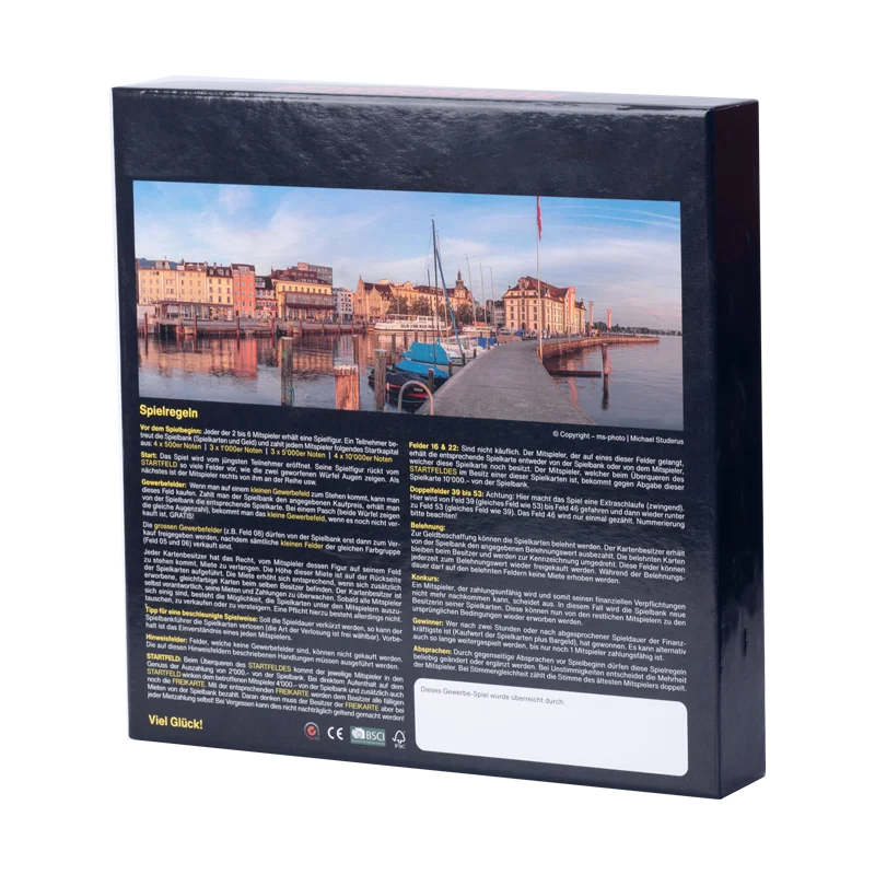 Free Sample Personalized Game Board Customized Board Game Manufacturing for Adults