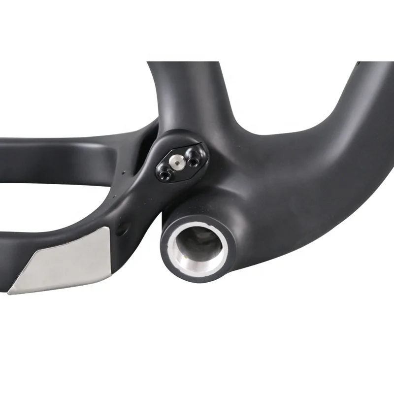 Full suspension 26er fat bike carbon frame with 200mm rear shock
