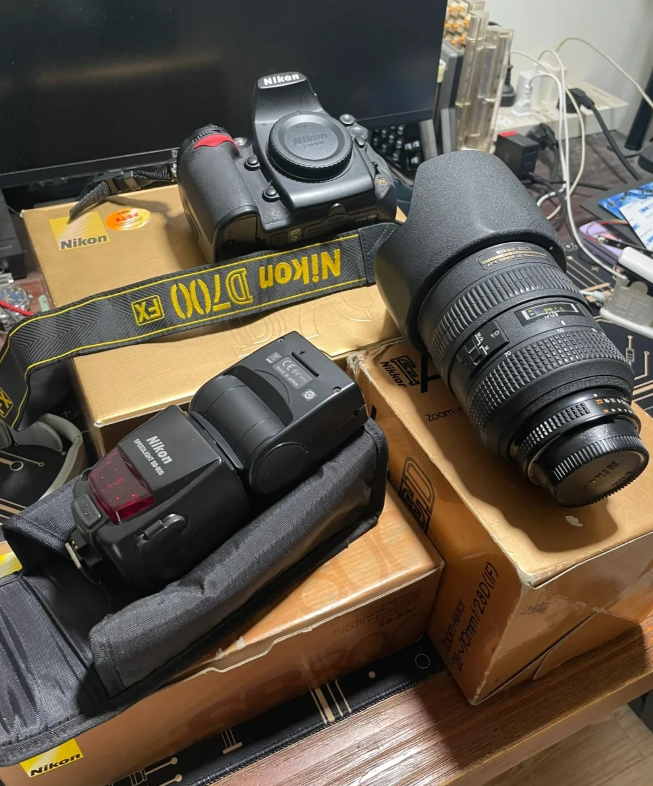 DF Wholesale Portable Wireless Remote Controller SB-700 SB700 AF Speedlight Flash for Digital SLR Cameras