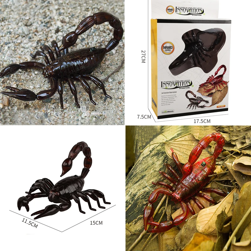 Party Favorite Scary Tricky Bugs Realistic Animal Model Insects Toy Remote Control Scorpion Novelty RC  Scorpion