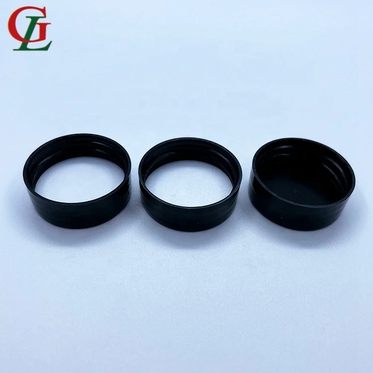 Bottle Lid with HIS Liner or Pressure Sensitive Liner PP 33/400 Smooth Rib Skirt Screw Cap, Plastic Single Plastic Cover Round