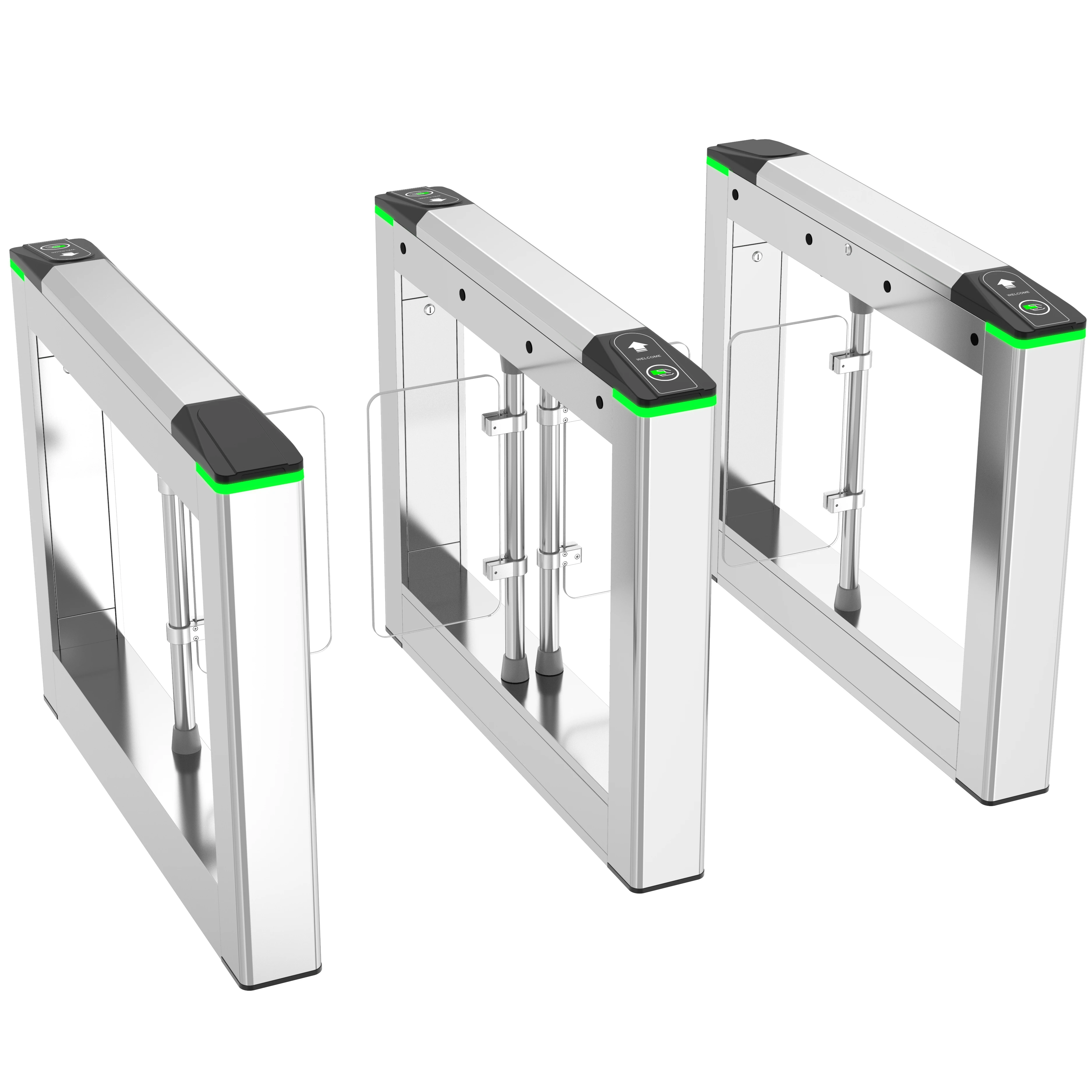Ankuai AKT326 Access Control System Facial Recognition Swing Barrier Turnstile For Public Facility