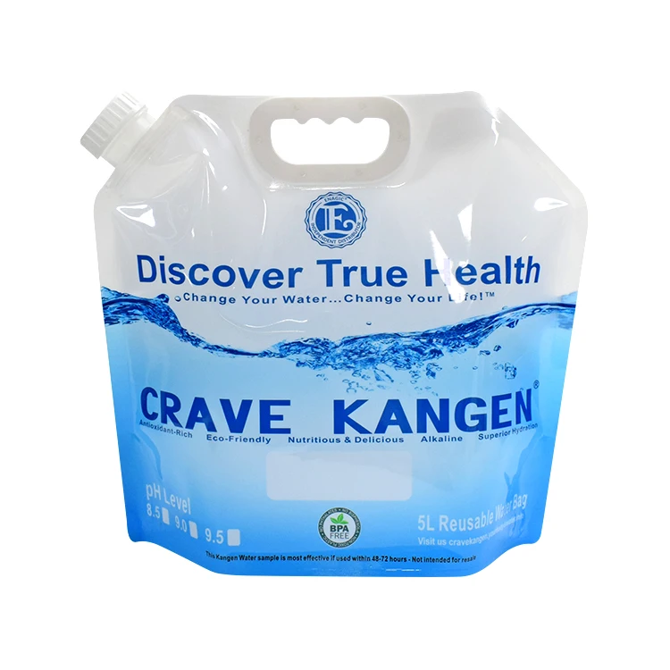 2024  New Arrival BPA Free 5L Portable Kangen Drinking Water Bag