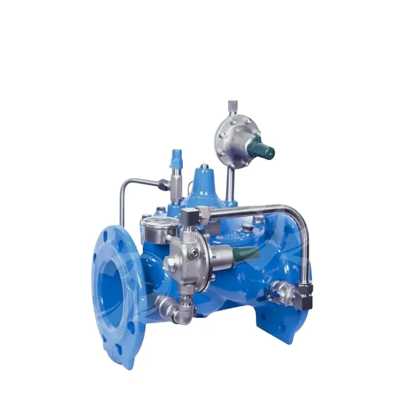 K2FB Ductile Iron Pressure Reduce Valve Hydraulic Control Valve with Small Flow By Pass