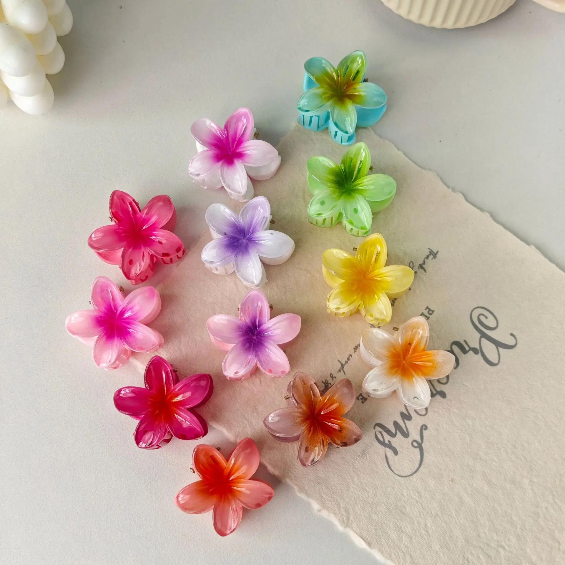 8cmFri fri grab clip Bauhinia hairpin Cross-border candy color
