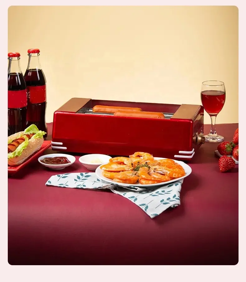 2024 new design hot dog roller machine stainless steel hot dog roller maker machine