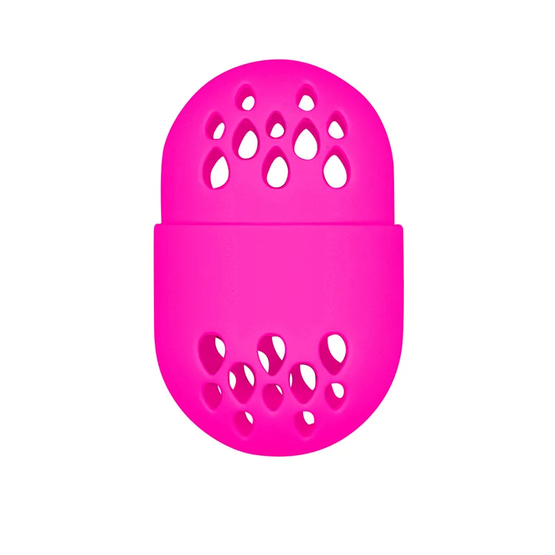 Factory Makeup Powder Puff Soft Breathable Sponge Holder Beauty Egg Silicone Storage Travel Carrying Capsule