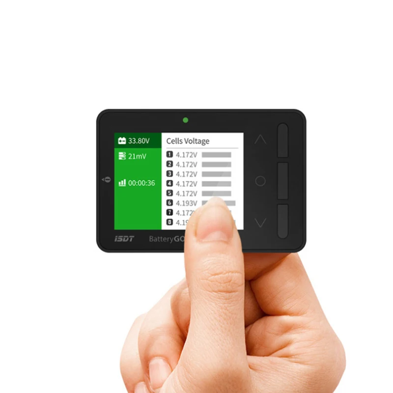 ISDT BattGo BG-8S Smart Battery Checker Balancer Receiver Signal Tester Quick Charge Function For LiHv/LiPo/LiFe (1-8S) Battery