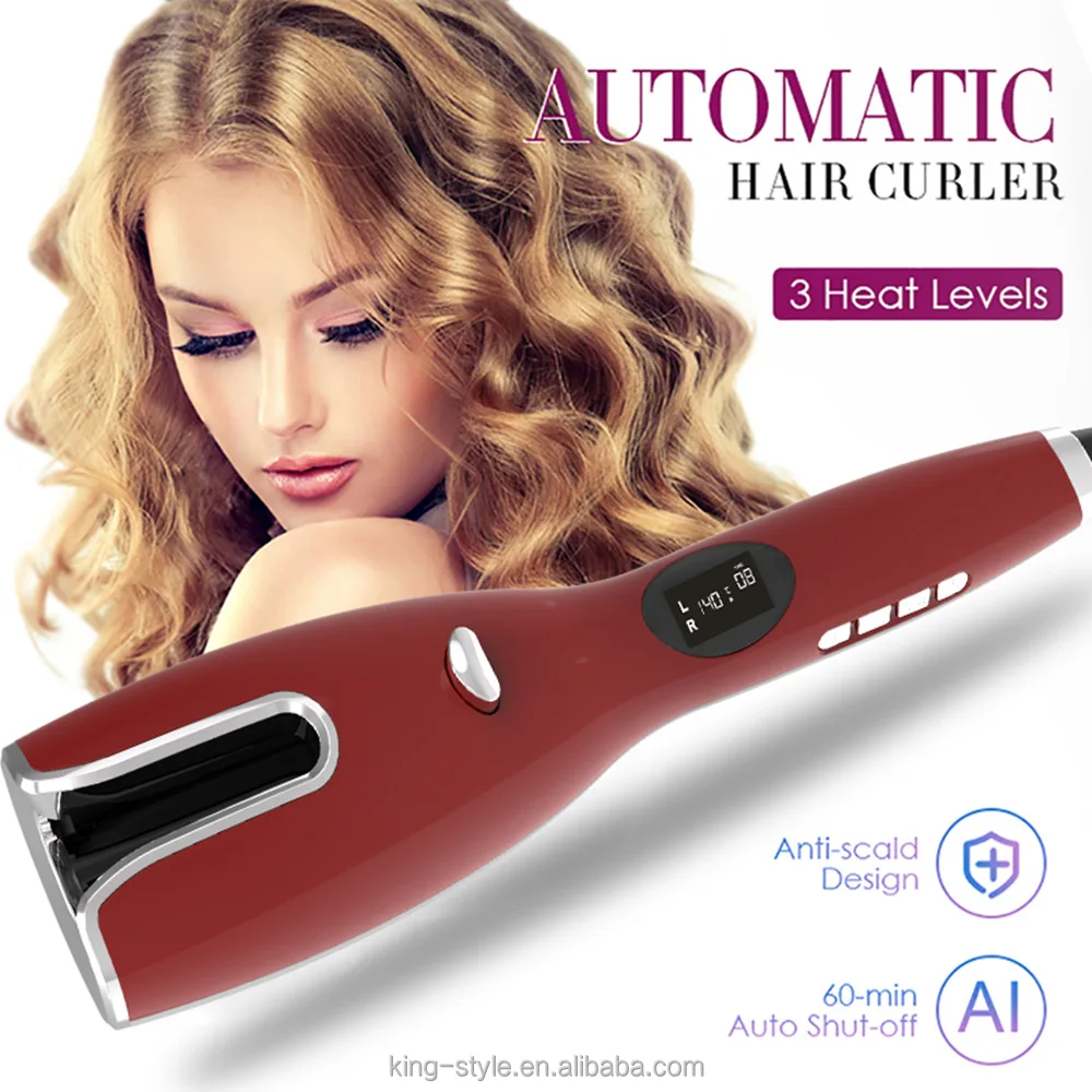 Ceramic hair curler machine prince 2 in 1 hair straightener curling iron