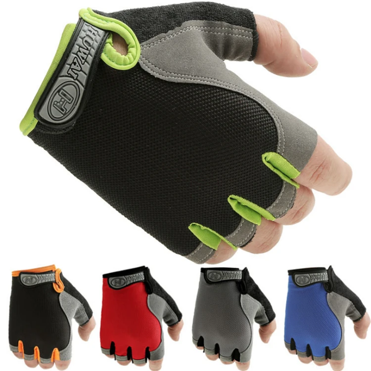 АМОРТИЗИРУЮЩИЕ НЕСКОЛЬЗЯЩИЕ дышащие перчатки на полпальца для улицы, альпинизма, фитнеса, йоги, вождения