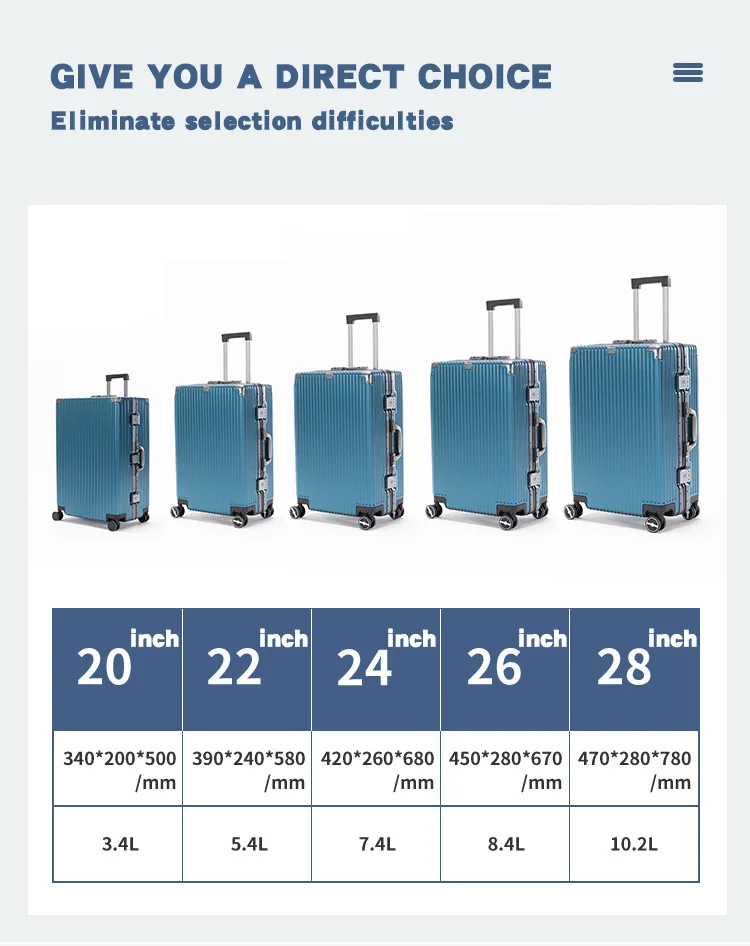 High Quality 26-Inch Trolley Bag Luggage Set with Spinner Caster Unisex Luggage Set