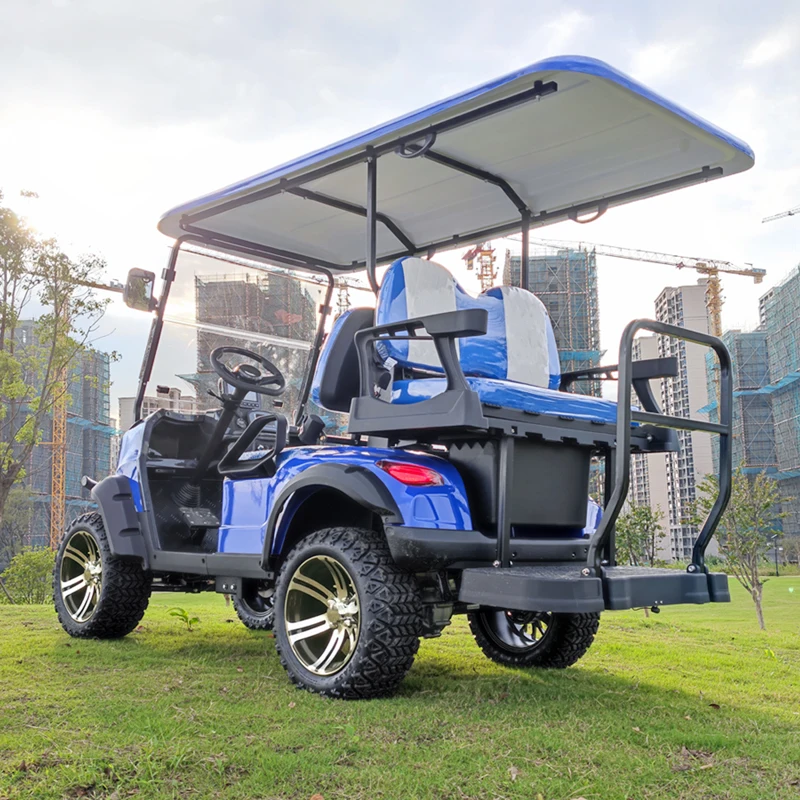 2023 New Chinese 72V 4KW 5KW 7KW AC motor 4 wheel 2+2 Seater Golf Carts Electric Golf Kart
