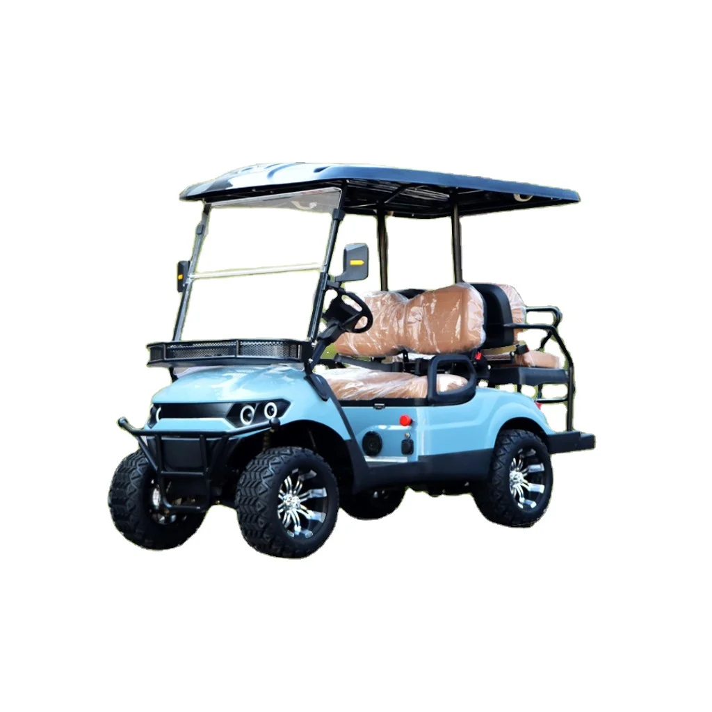 Golf Cart Lithium Battery 48v 200ah 14 Wheels Tires Side By Side ATV Golf Cart Windshield