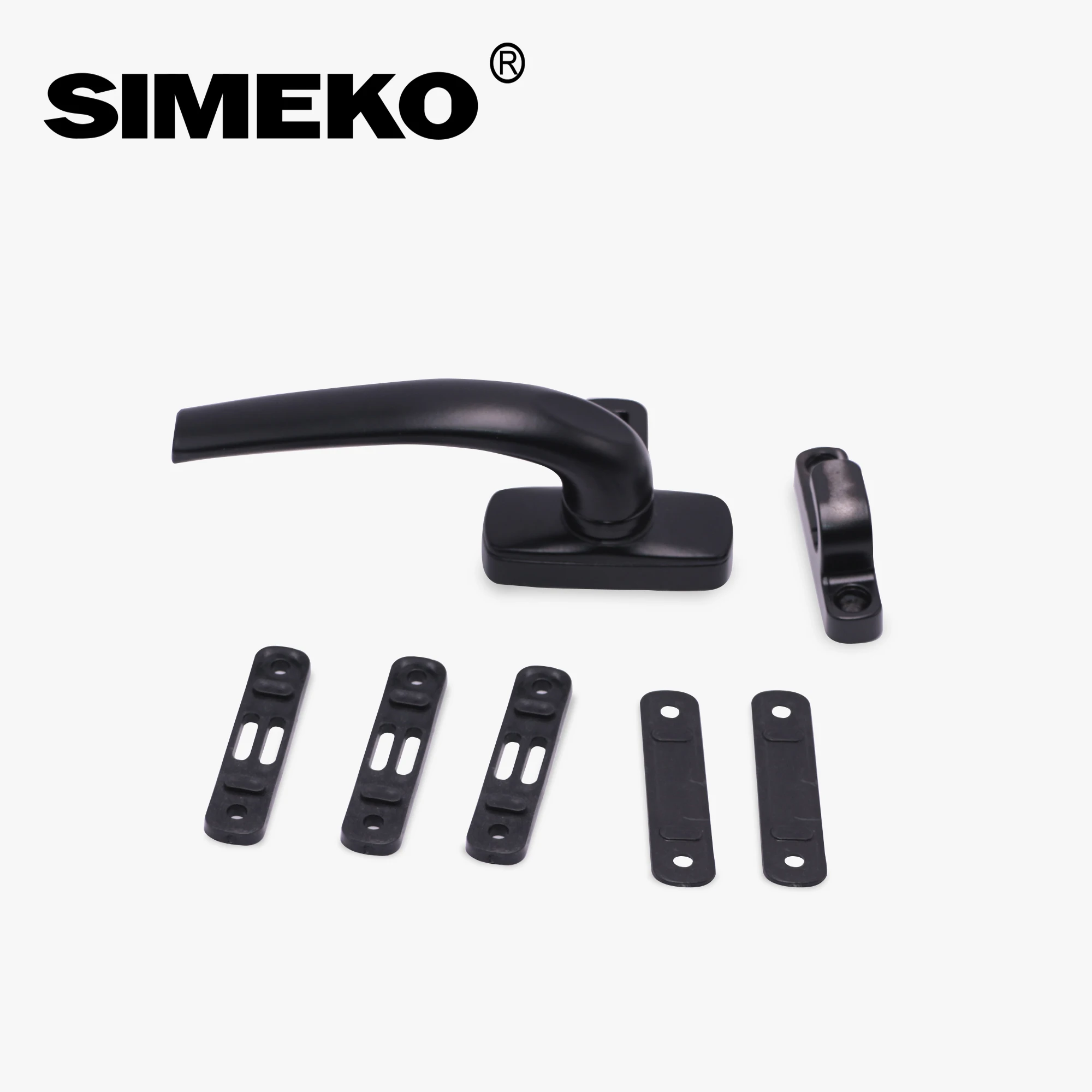 Door & Window Handles Accessories Aluminum Durable Pull Multipoint Window Black Door Handle