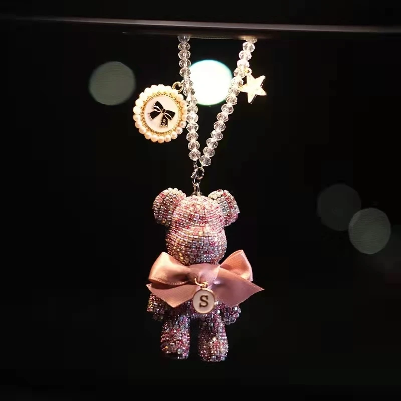 wholesale car accessories hair pendant car interior supplies rearview mirror buddha car hanging New arrive handmade crystal