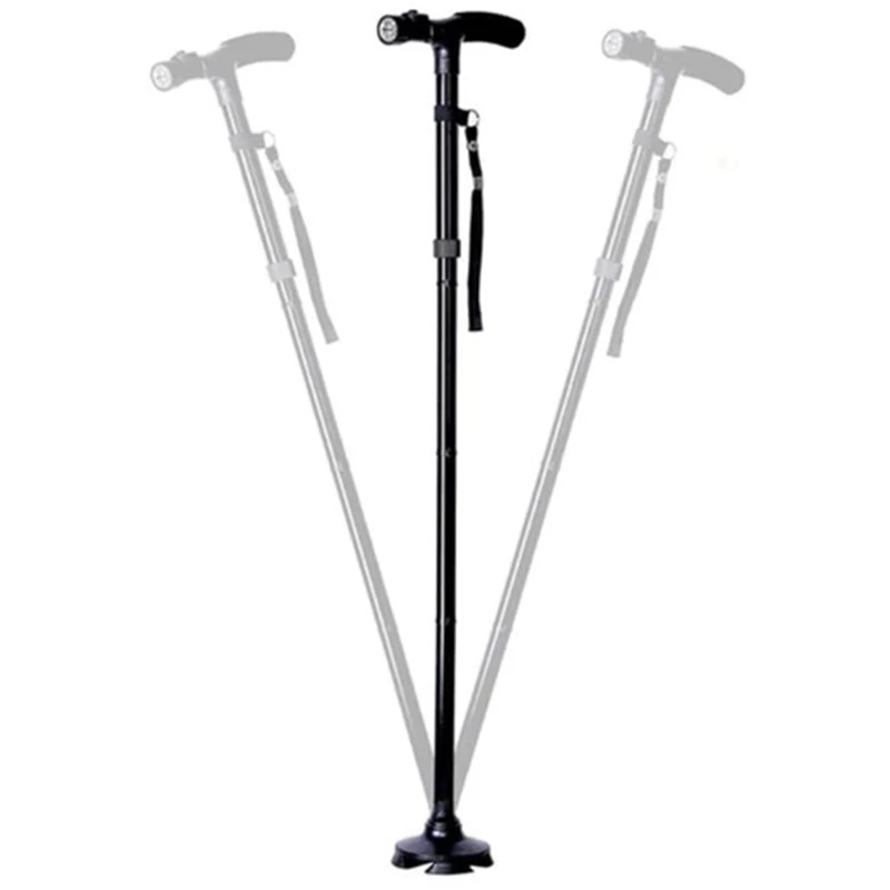 Best Selling Products Aluminum Medical Crutches For Old People Walking Stick With led Light