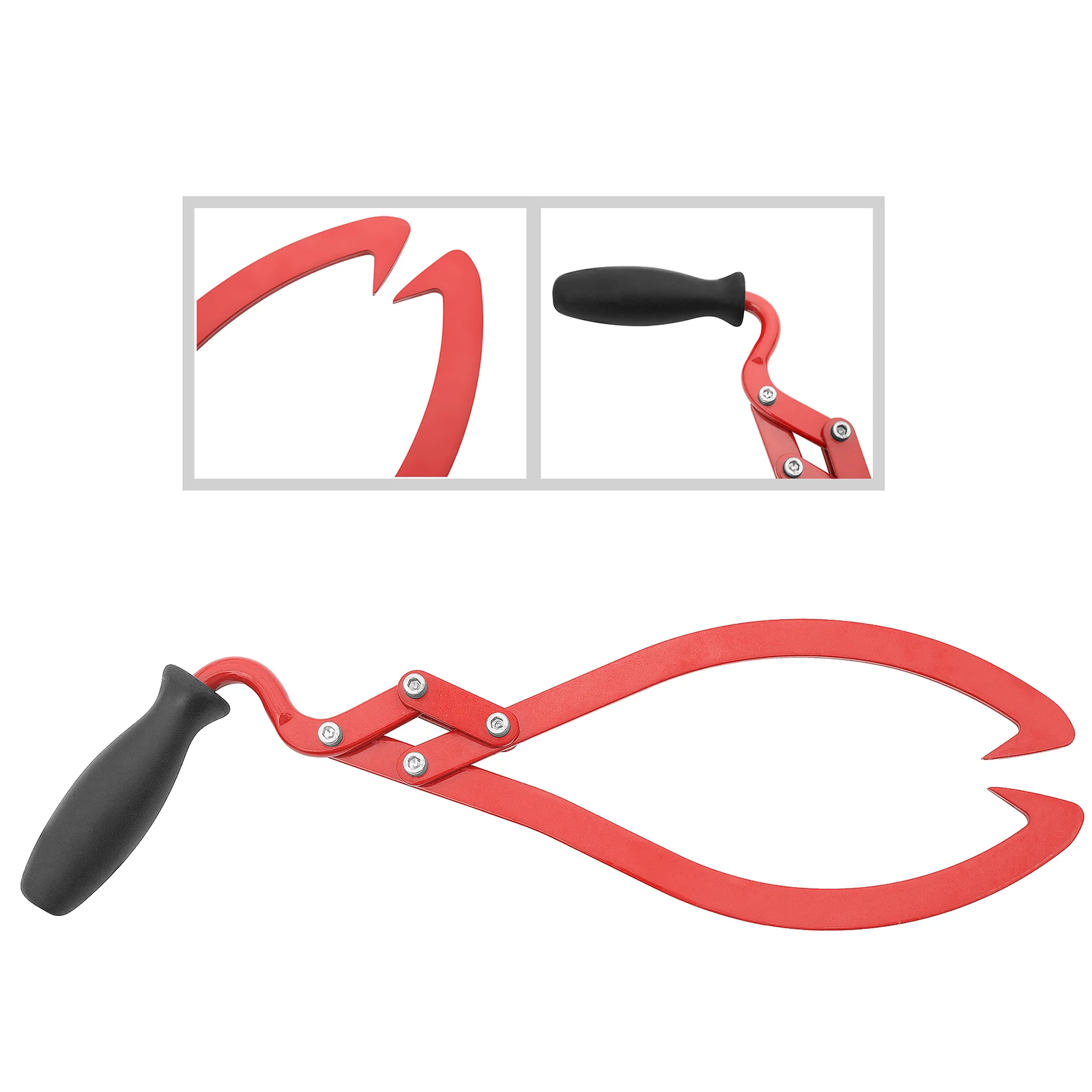 Non-Slip Grip Logging Skidding Tongs Log Lifting Handling Dragging & Carrying Tool for Outdoor Work
