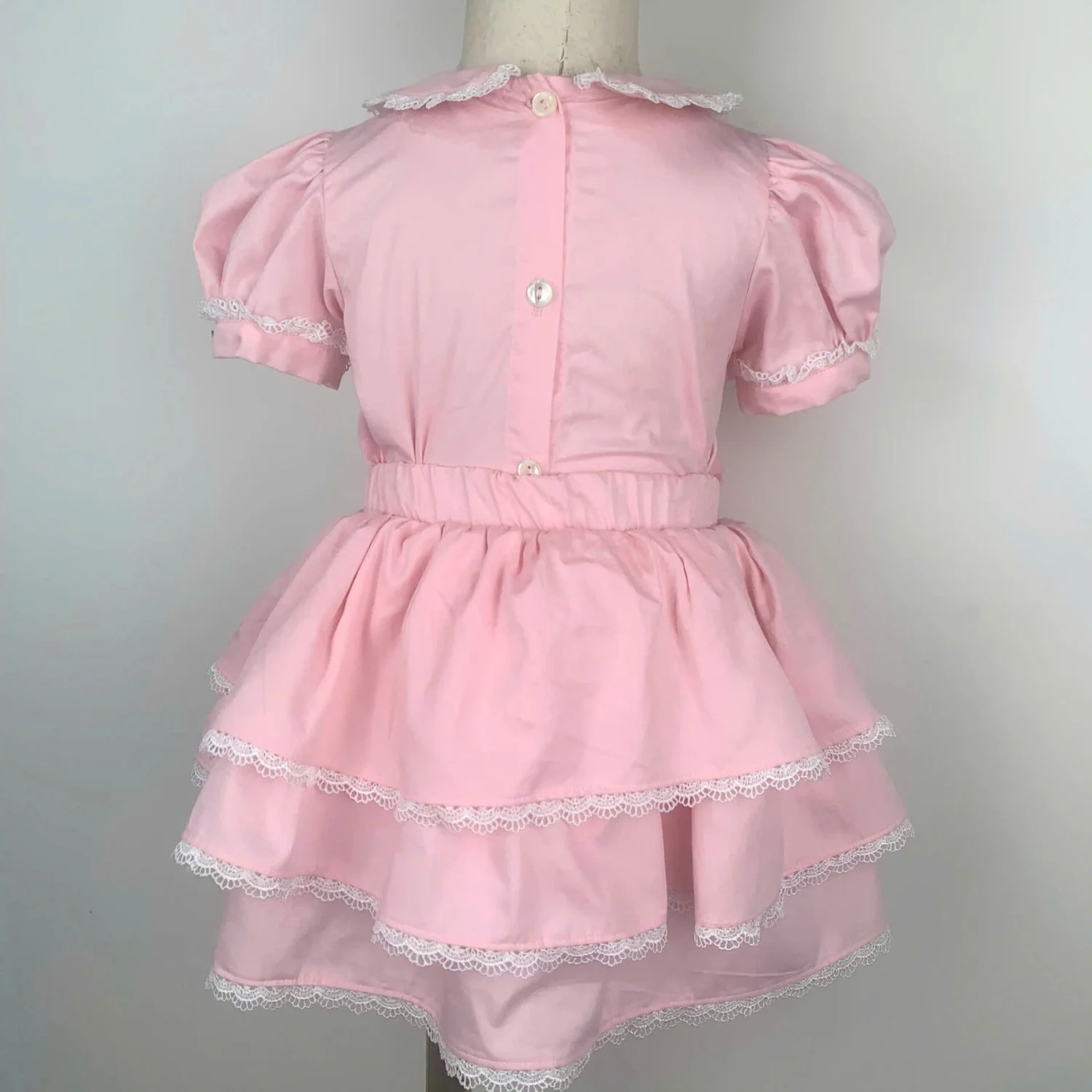 Apparel Luxury Smocked Children Clothing Kids Clothes For Baby Kid Set Pink Floral Bow Princesses OEM ODM Wholesale