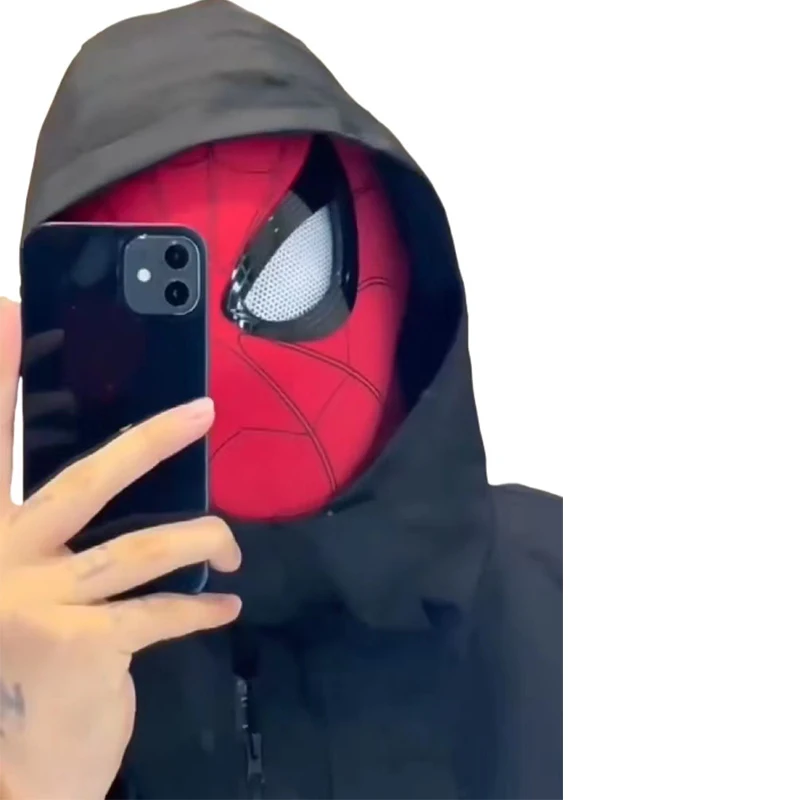 spiderman-mask Electronic Cosplay ring remote control spiderman mask with moving eyes spiderman mask with moving eyes