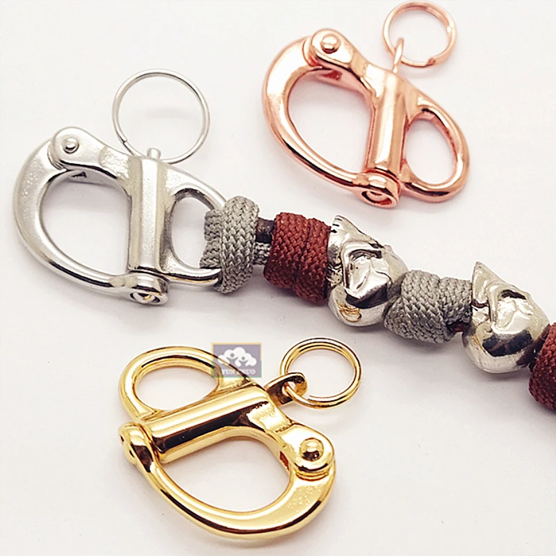 
Colorful 550 paracord bracelet with shackle 