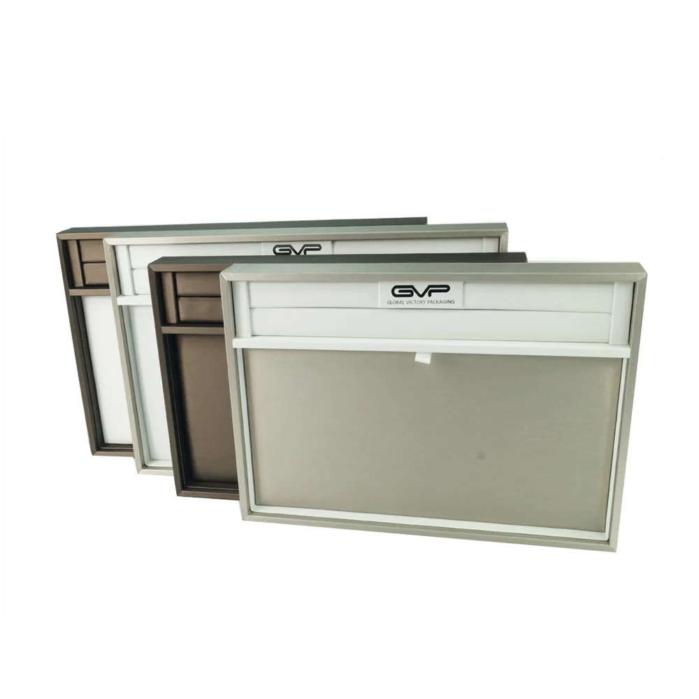 High Quality PU Leather Wrap MDF Jewellery Tray Jewelry Stand Display