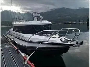 Factory outlet grey 30ft Easycraft aluminum boat fishing vessel with bathroom high quality yacht rowing boat for sale