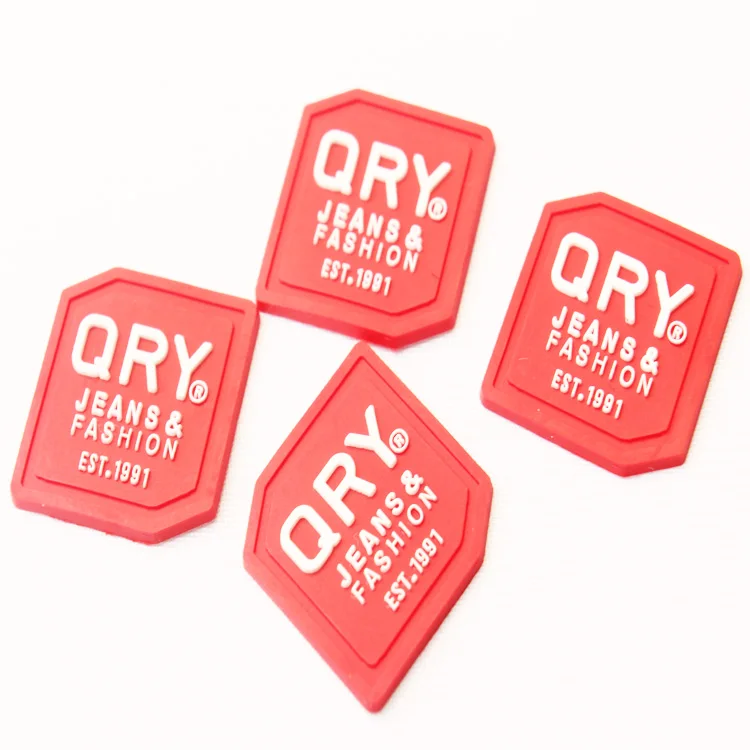 
iron on 3d heat press pvc custom heat transfer logo rubber patch for clothing 
