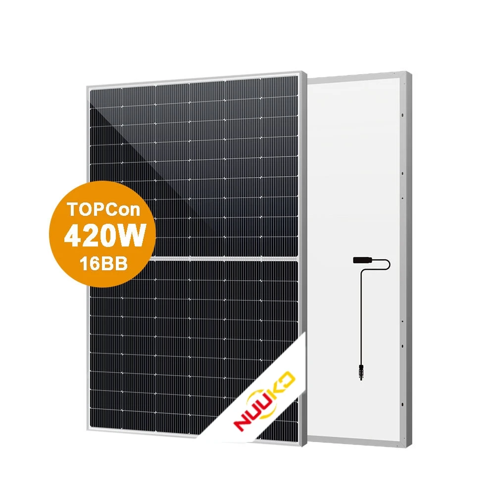 NUUKO Stock TOPCon Pv модуль солнечные панели фотоэлектрические 430w 400w 500w 450w 550w Bifacial все черные