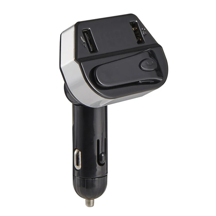 Hands-Free fm-передатчик автомобильный Радио адаптер Mp3 музыкальный плеер с двумя портами Usb