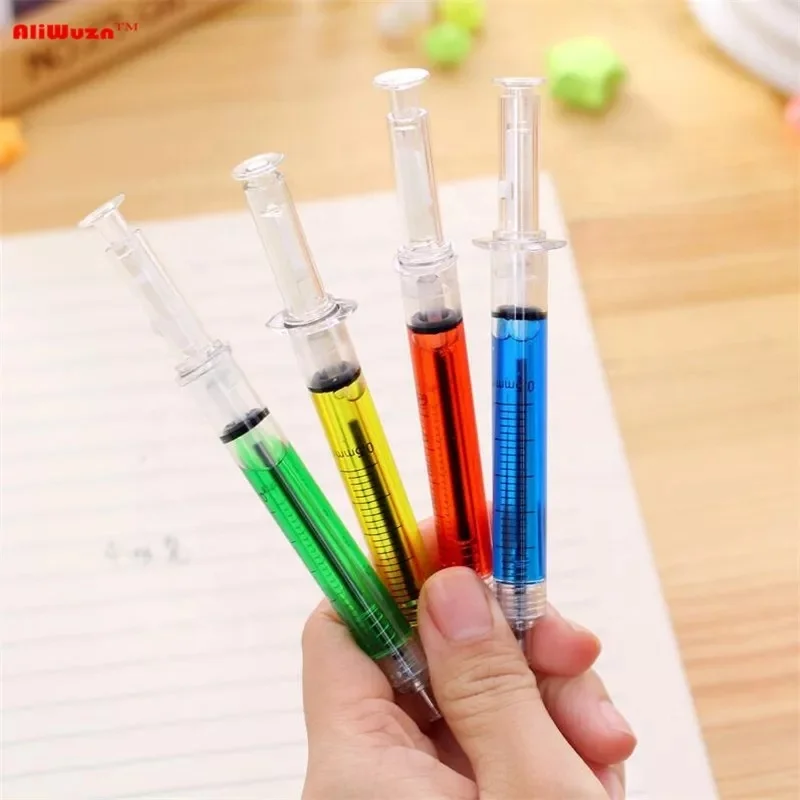 Wholesale Injection Shaped Medical promotional 5ml Syringe Ball Point Pen With LOGO