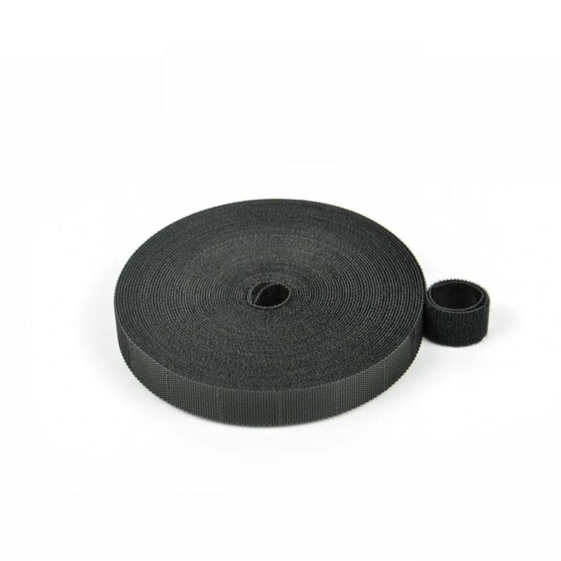 New Pre-cut Hand Tear Style Back To Back Self Adhesive Gripping  Double Sided Cable Tie Tape Hook And Loop Adhesive Roll
