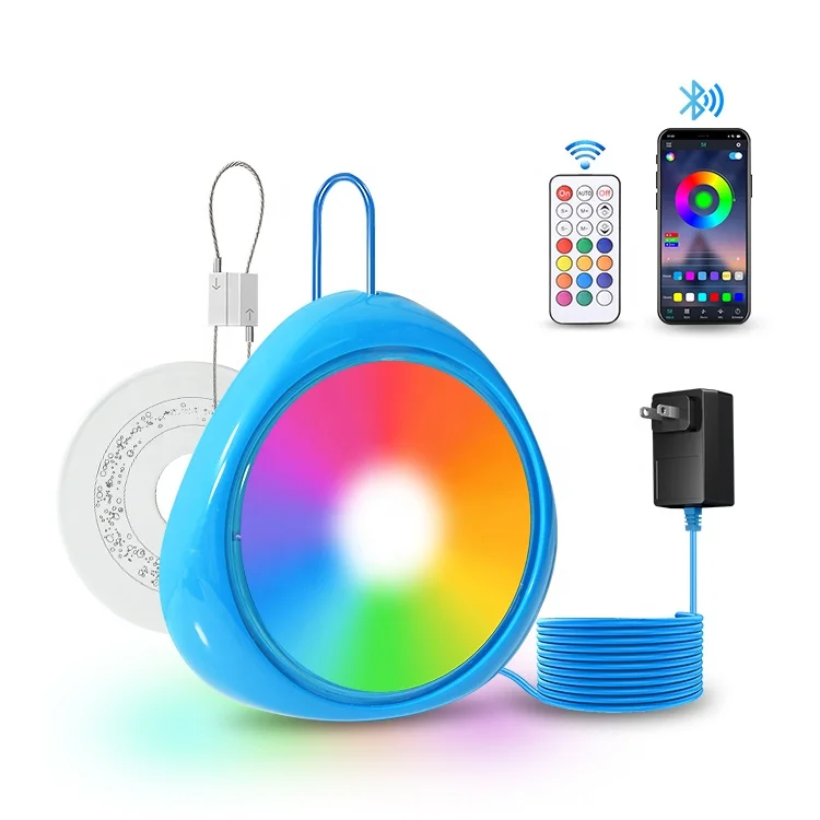 Pool Lamp Ip68 Waterproof Rgbic Underwater Led Swimming Pool Light Remote App Control Smart Led Lights With High Quality