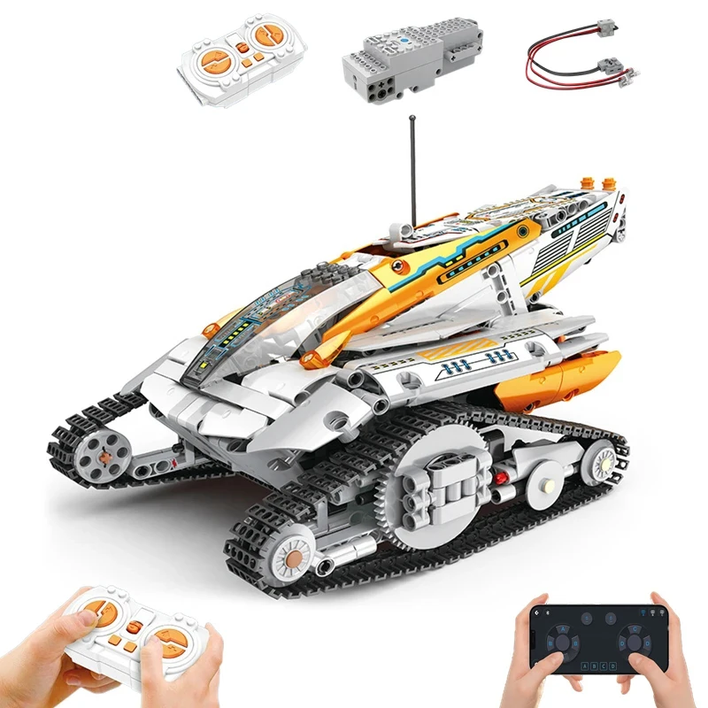 Reobrix 99001 MOC Mars настойчивость марсоход космическая разведка коллекторы автомобилей Вселенная Радиоуправляемый пластиковый конструктор набор кирпичей игрушки
