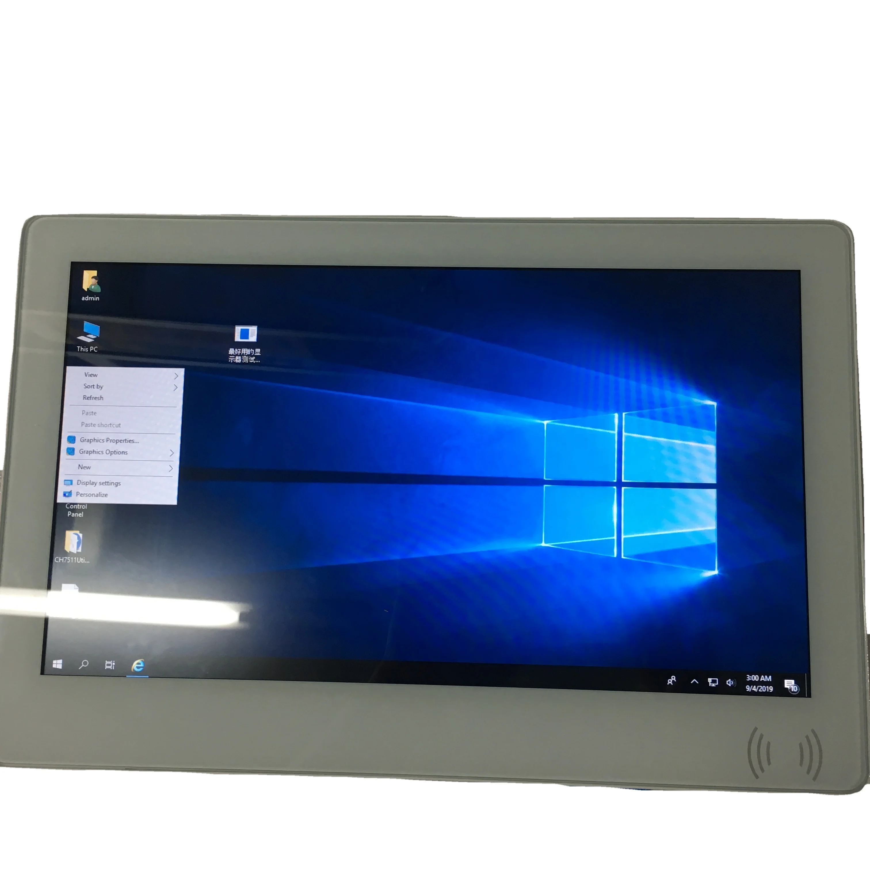 11,6 дюймовый мини-ПК AIO Monitor Z8350 PCAP Touch Win 10 Прочный планшетный ПК для промышленного применения