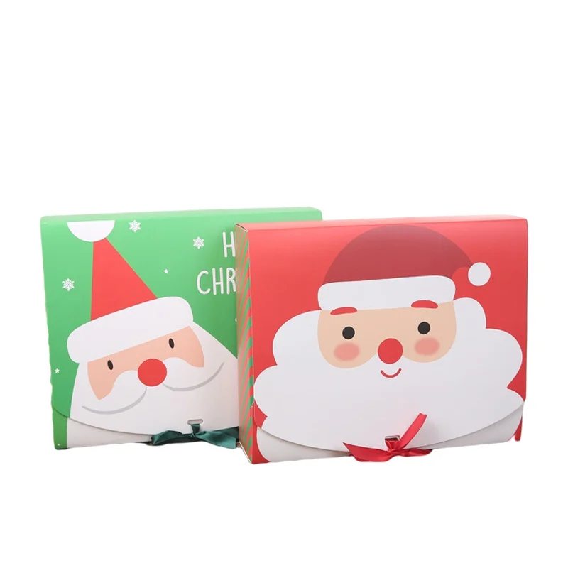 Cajas De Navidad Christmas Cookies Box New Year Party Gift Handmade Candy Biscuit Chocolate Packaging Kids Candy Box