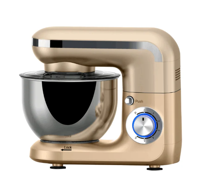 800W powerful kitchen machine 5L large food stand mixer with metal gears driving system