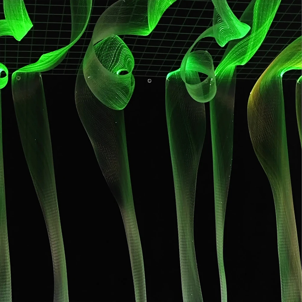 RGB волоконно-оптическая сетка сетчатая подсветка для праздничного Рождественского украшения оптическая волоконная
