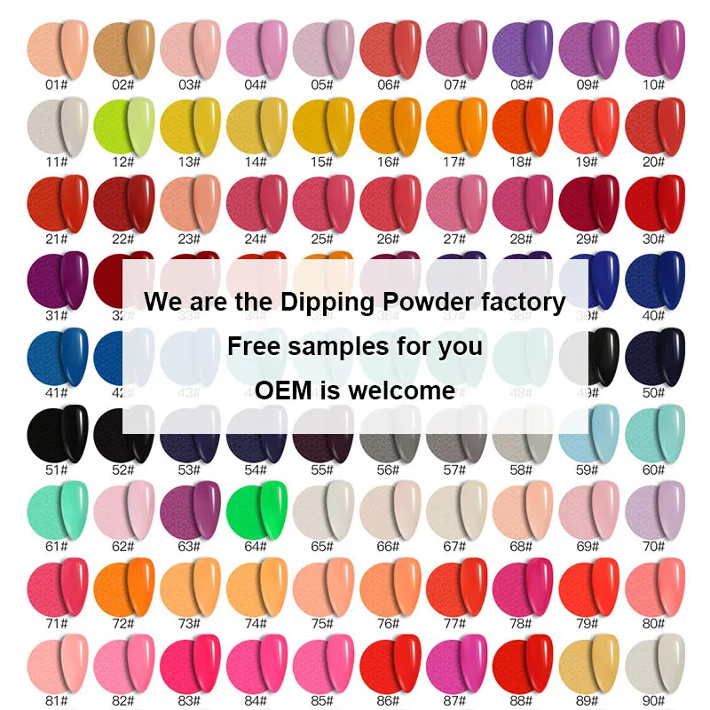 wholesale customized nail powder dipping kit Glitter Acrylic Powder Dipping Powder Nail Art Carving Decoration For Manicure