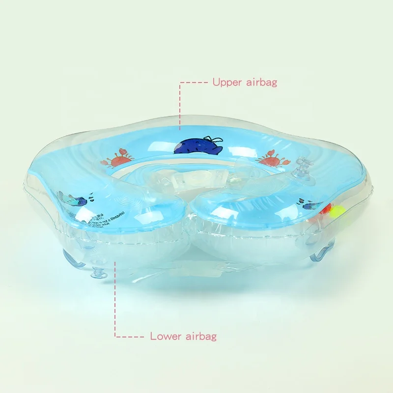  Safety Bath Inflatable Baby Swimming Kids Neck Float Ring For Newborn